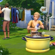Запись: Стирайте грязную одежду с «The Sims 4 День стирки — Каталог»!