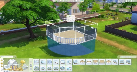 прозрачные закругленные стены терасса