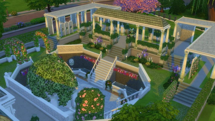 the sims 4 романтический сад заповедник