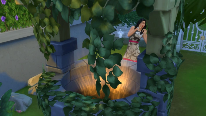 the sims 4 романтический сад колодец желаний