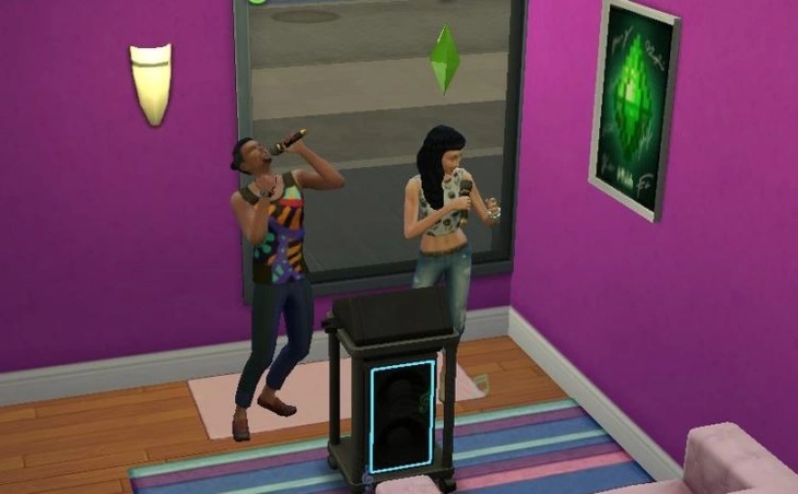 симы поют дуэтом