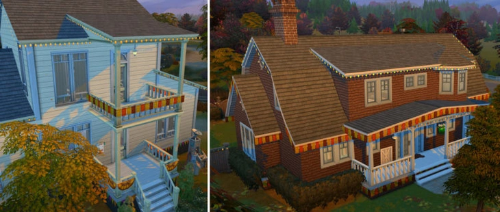 урашения домов соседей