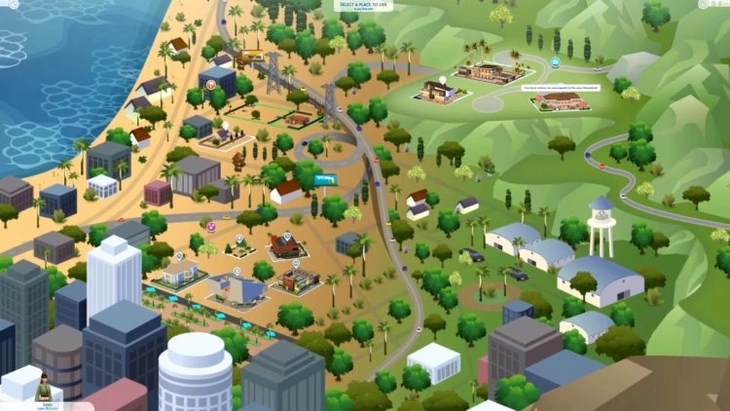 Карта городка Дель-Соль-Вэлли