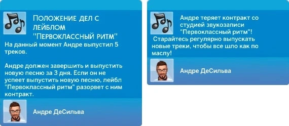 положение дел с лейблом