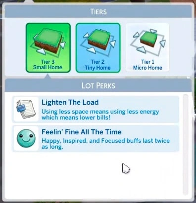 симс 4 компактная жизнь уровни жилища