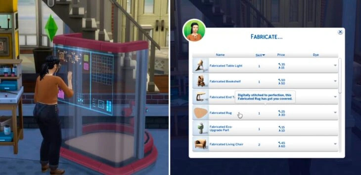 создание предметов с помощью преобразователя