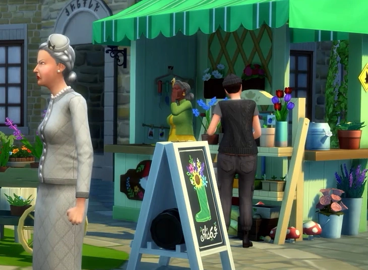 садовый киоск семьи толстопятко симс 4