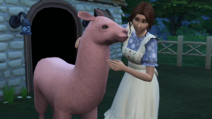 симс 4 загородная жизнь уход за ламой