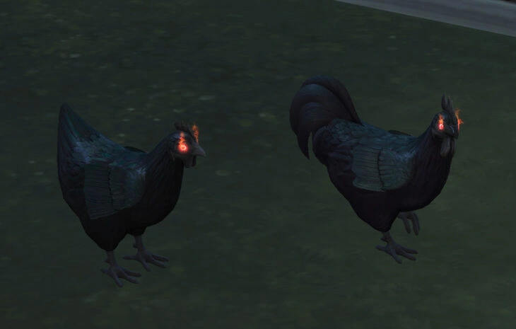 симс 4 загородная жизнь - злобные курицы