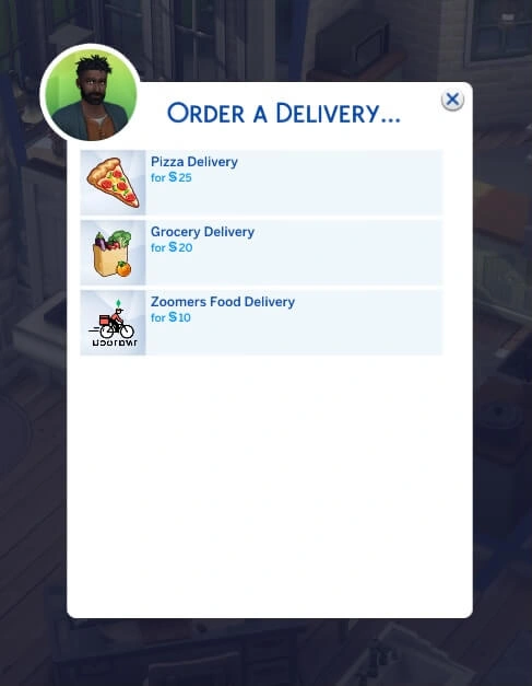 типы доставки симс 4