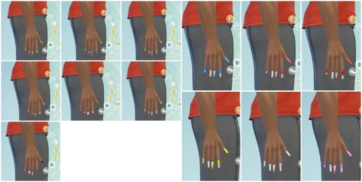 the sims 4 день спа дизайны ногтей