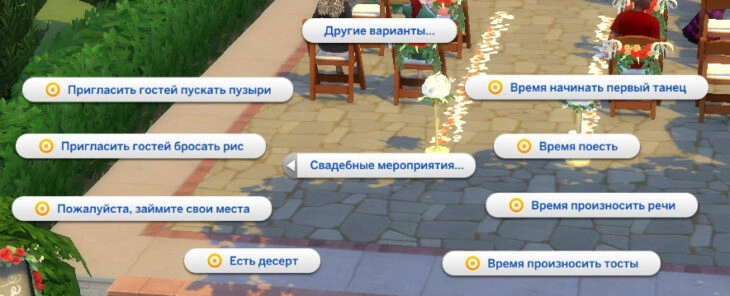 действия свадебного мероприятия