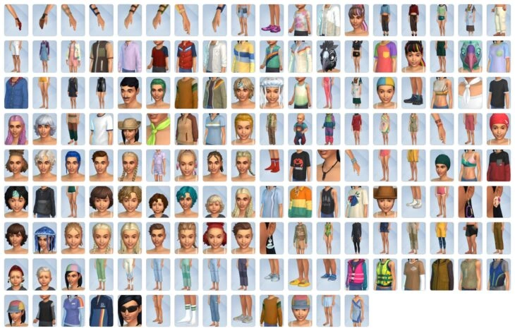 предметы из нового дополнения для режима создания персонажа